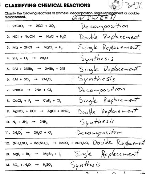 Chemical Equations Practice Questions