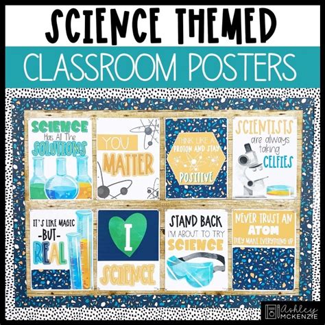 Science Classroom Posters - Editable! - Shop - Ashley McKenzie