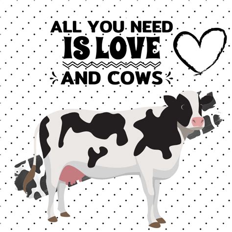 Love Cows Poster Free Stock Photo - Public Domain Pictures