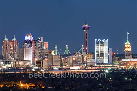 San Antonio Skyline Night