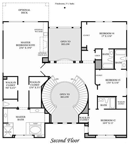 Double Staircase Floor Plans