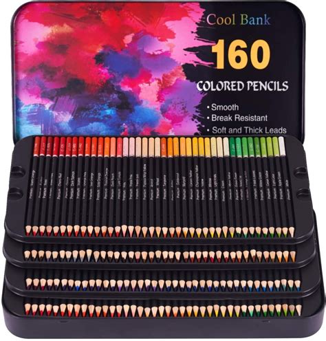 160 Professional Colored Pencils