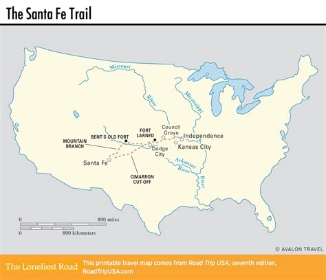 Map of the Santa Fe Trail. | Road trip usa, Road trip, Santa fe trail