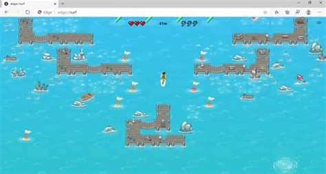 Here's How to Play Microsoft Edge's Secret Surfing Game