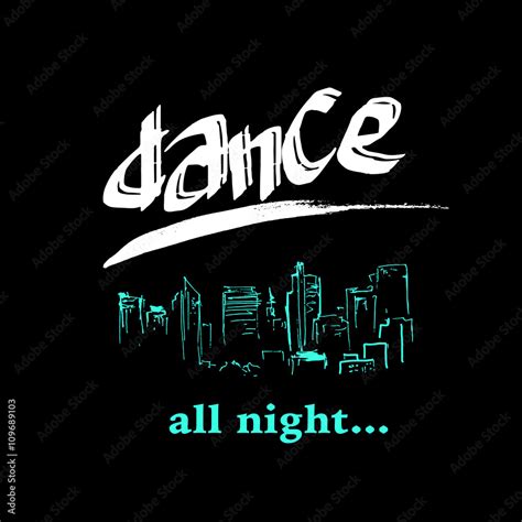 Vector dance studio logo. Dance club icon. Music. Rhythm. Dance floor, dance pool icon. Night ...