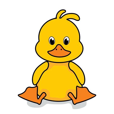 Baby Duck Cartoon Cute Isolated Illustrations 3607599 Vector Art at Vecteezy