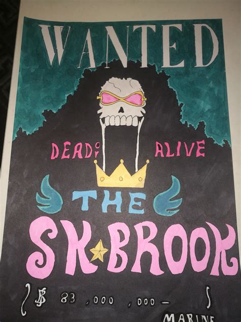 One Piece Wanted Poster Brook