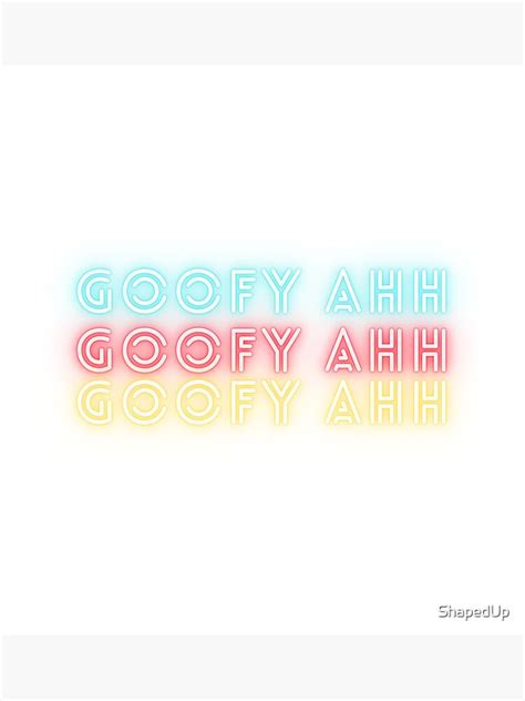 "Goofy Ahh - Uncle Meme" Art Print for Sale by ShapedUp | Redbubble