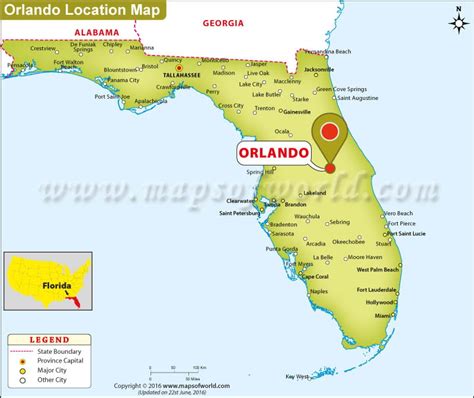 Where is Orlando City Located in Florida, USA