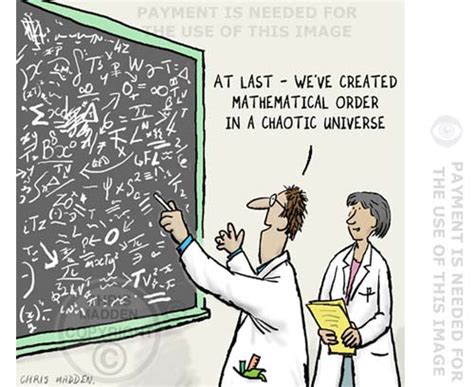 Science cartoons: creating mathematical order out of chaos