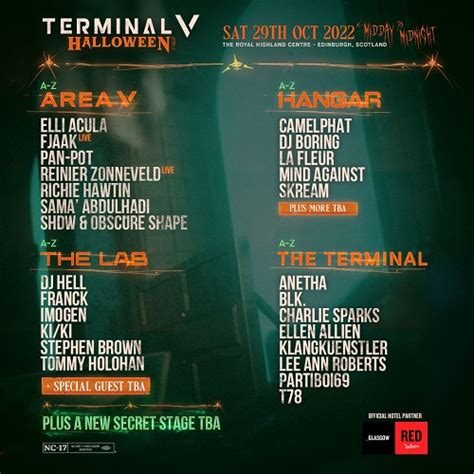 Terminal V reveals full lineup and announces stage splits for Halloween ...