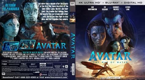 Avatar: the Way of Water 2022 1 Blu-ray and 1 DVD Cover - Etsy Australia