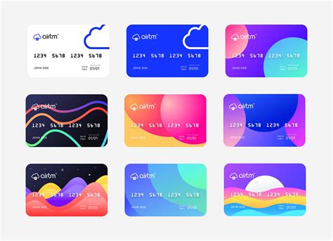 Virtual Prepaid Card Design Templates (Sketch)