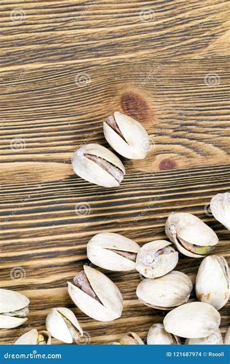 Roasted pistachios stock photo. Image of chaotically - 121687974