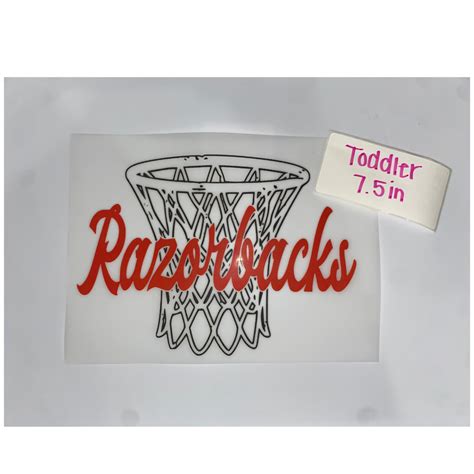 Toddler Razorback Basketball DTF Print – Harris Homespun