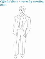 Suit Coloring Pages sketch template