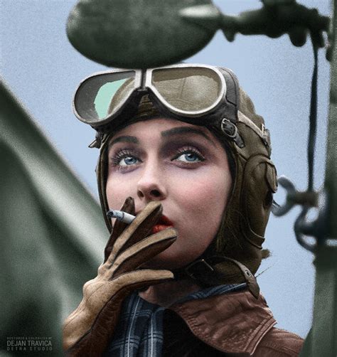 A Women Airforce Service Pilot - WASP from WW 2 : r/Colorization