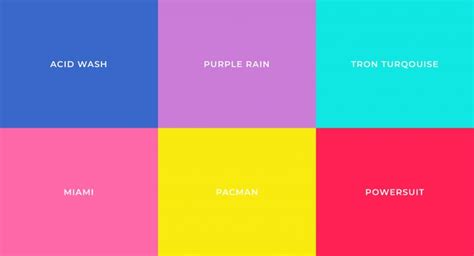 Most popular colors through the decades: 1920s - 2020s | Neon colour ...