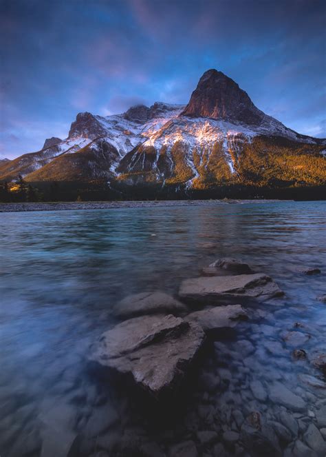 Cale Best Photography — Sunrise over Ha Ling Peak in Canmore, AB...