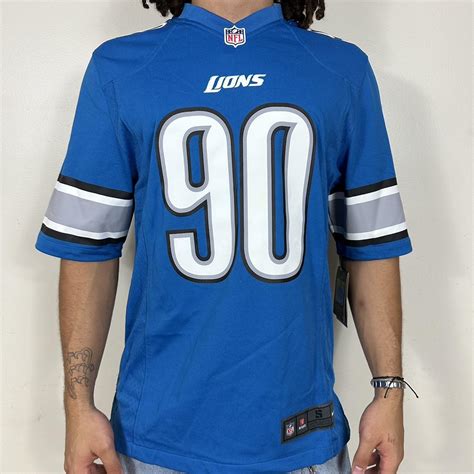 Small Detroit lions jersey still has tags @depop... - Depop