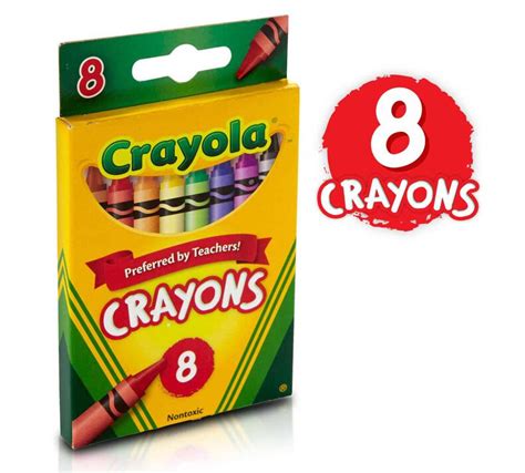 8 Crayola Crayons, School Supplies | Crayola