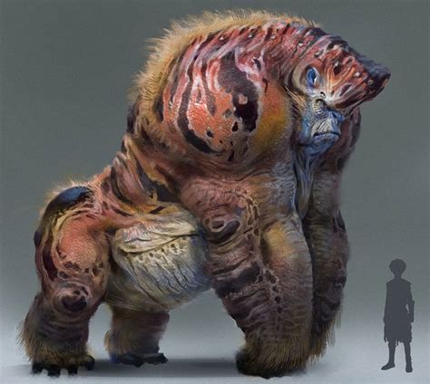 ArtStation - Alien gorilla design, sui yangyang | Fantasy creatures art ...