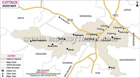 Cuttack Road Map