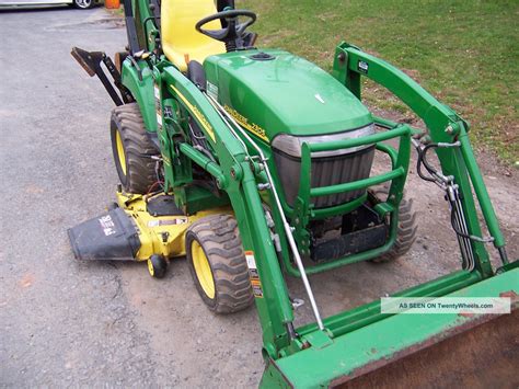 John Deere 2305 Tractor Loader Backhoe Mower