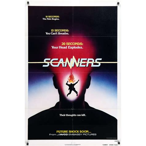 SCANNERS Movie Poster 27x41 in.