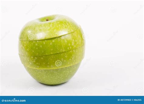 Slice green apple stock image. Image of citrus, agriculture - 40729983