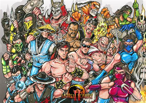 Mortal Kombat 2 characters by Sw-Art on DeviantArt