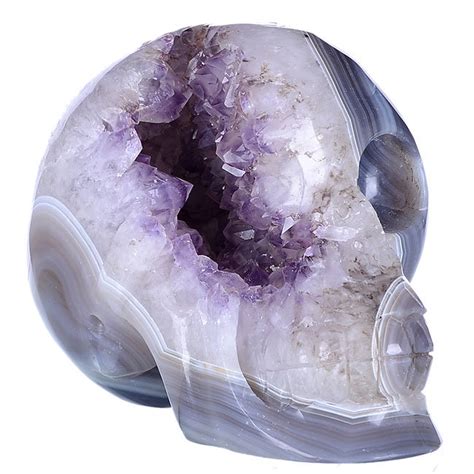 Natural Geode Amethyst Carved Human Skull Carving, Carved Crystal Skull (9Z71) - China Carved ...