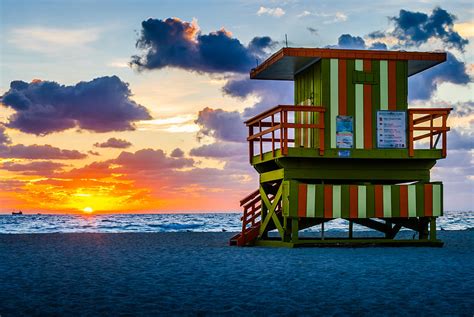 South Beach Sunrise Photograph by David McAlpine | Fine Art America