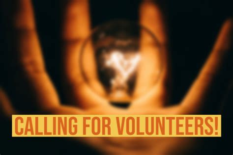 CALLING FOR VOLUNTEERS! - SAVE of CIT University