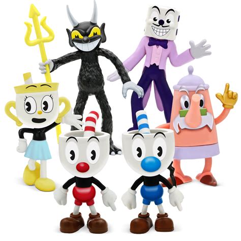 Buy Cuphead Toys (6 Pack) - New Cuphead Action Figures - Adventure ...