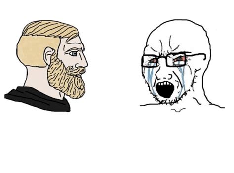 chad vs wojak Blank Template - Imgflip