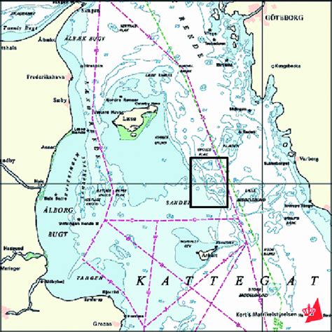 The study area in the Kattegat, Denmark. | Download Scientific Diagram