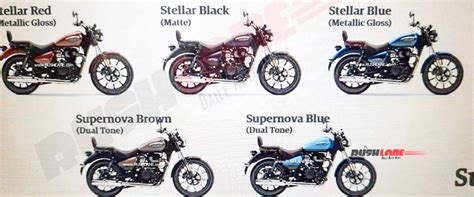 Royal Enfield Meteor 350 Leaks - 7 Colours, 3 Variants of Fireball ...