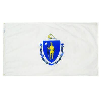 Massachusetts Flag - Polyester | FlagandBanner.com