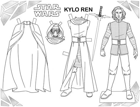 Kylo Ren 2 Coloring Page - Free Printable Coloring Pages for Kids