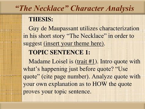 PPT - The Necklace PowerPoint Presentation, free download - ID:3925039