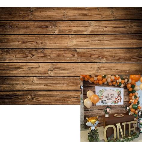 Buy OFILA Wood Backdrop 10x8ft Wooden Backdrops Photography Rustic ...