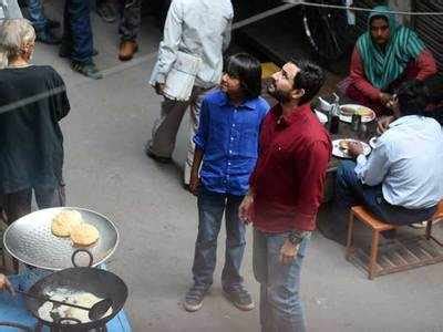 Saif Ali Khan shoots for 'Chef' in Purani Dilli | - Times of India