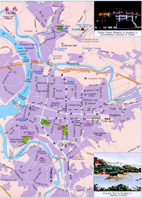 Taipei Tourist Map - Maps of Taipei