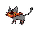 Pokemon Sun and Moon Starters Sprites: Litten by ashlatiasfan89 on DeviantArt