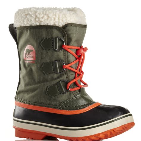 Unisex Kids Sorel Youth Pac Nylon Winter Waterproof Walking Snow Boots ...