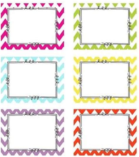 Editable Chevron Tags- Classroom Labels 6 BRIGHT chevron colors | Classroom labels, Classroom ...