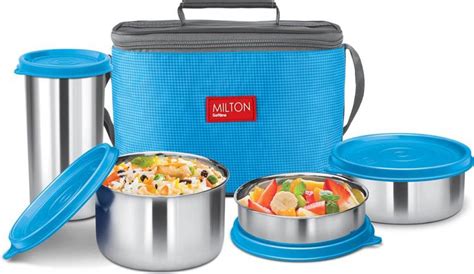 Flipkart.com | MILTON Premium DELICIOUS COMBO LUNCH BOX with One Year Warranty 4 Containers ...