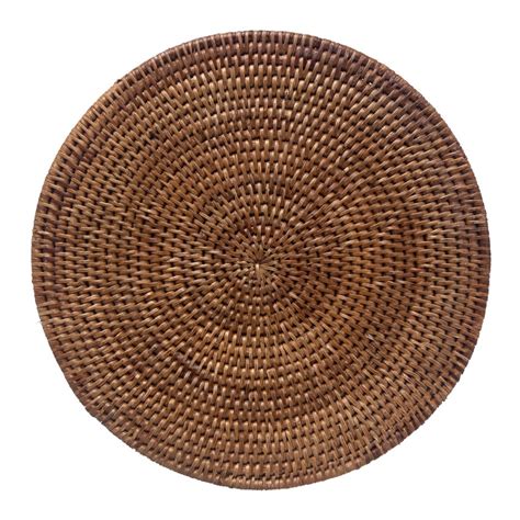 Set of 4 Round Rattan Placemats - Kosmopolitan