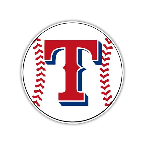 Texas Rangers – Baseball with T – Temporary Tattoo – Biggest Decal Shop